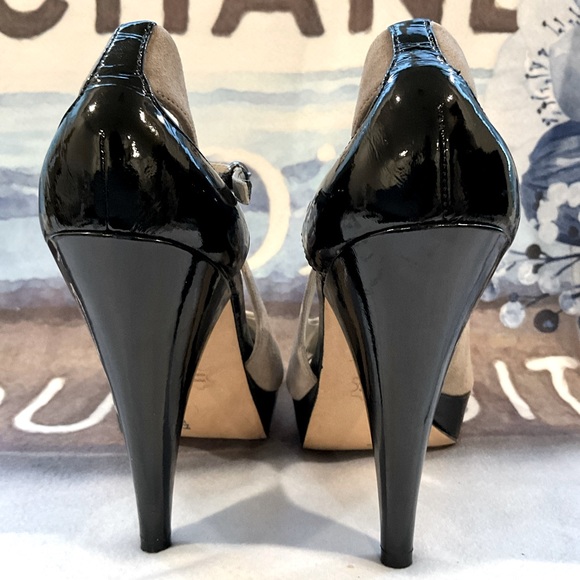 Via Spiga Suede & Patent Leather Heels - Picture 7 of 16